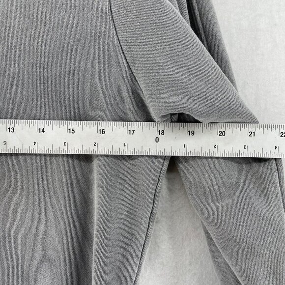 Agolde Los Angeles Sweatshirt Womens XS Gray Fleece Terry Crew Neck 3/4 Sleeves - Picture 3 of 13